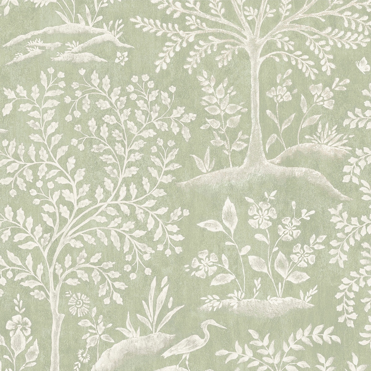 Papel pintado Foret Nina Campbell - Eucalipto 0,52 x 10 m Eucalipto-1