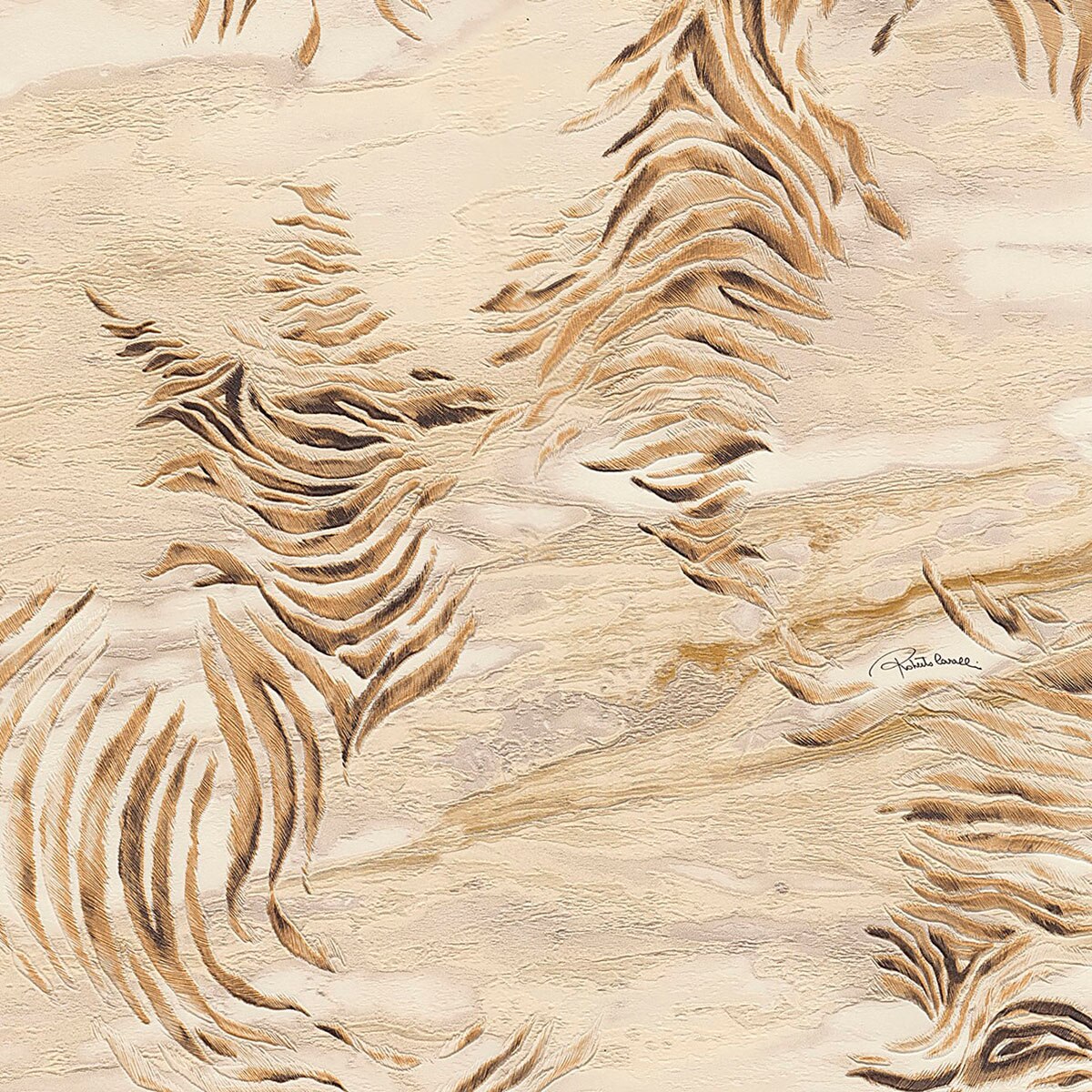 Papel pintado Animal Print de la colección Nº 9 Roberto Cavalli - Tostado Tostado-1