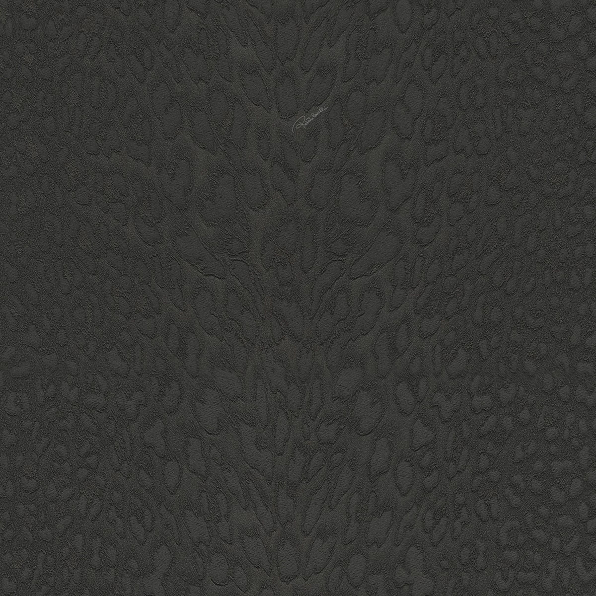 Papel de Parede com Animal Print de Leopardo da Coleção Nº 9 Preto-1