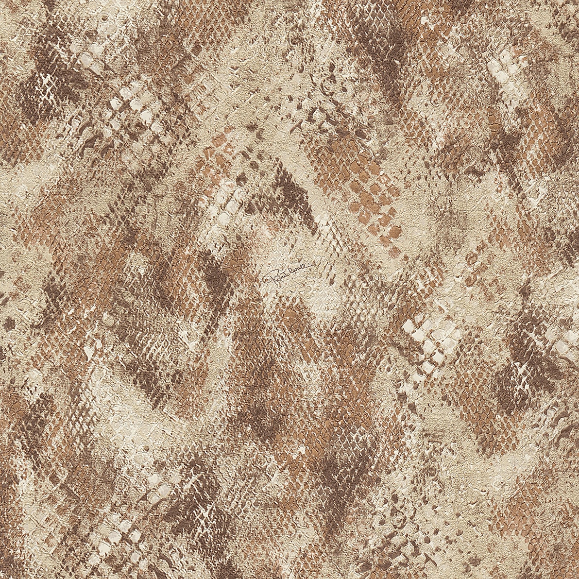 Papel pintado Serpiente de la colección Nº 9 Roberto Cavalli - Tostado Tostado-1