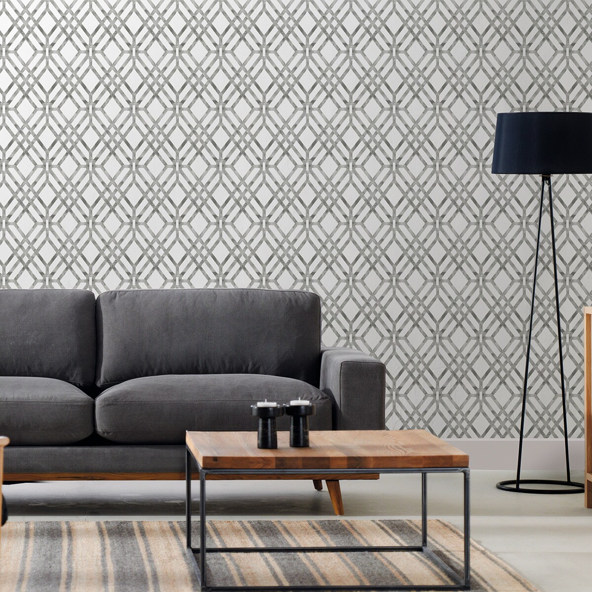 Papel pintado Kuban El Corte Inglés - Gris 0,52 x 10 m Gris-3