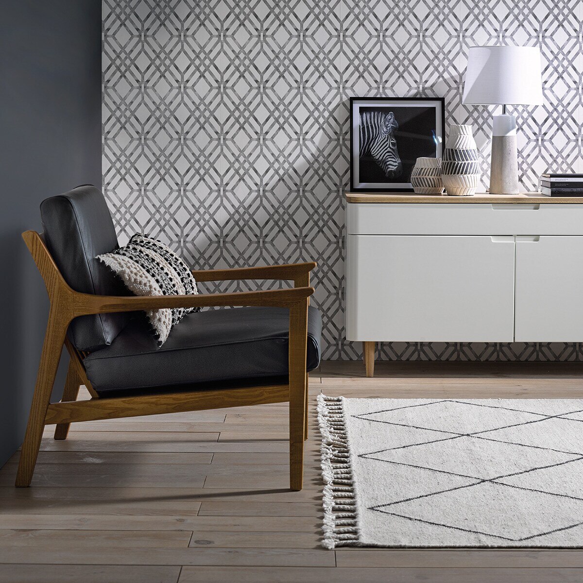 Papel pintado Kuban El Corte Inglés - Gris 0,52 x 10 m Gris-4