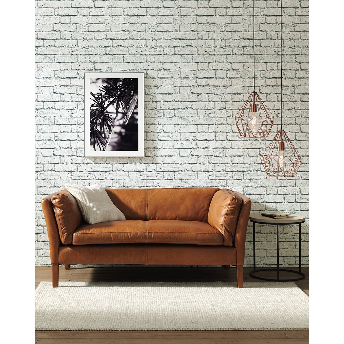 Papel de parede Ladrilho El Corte Inglés Branco-2