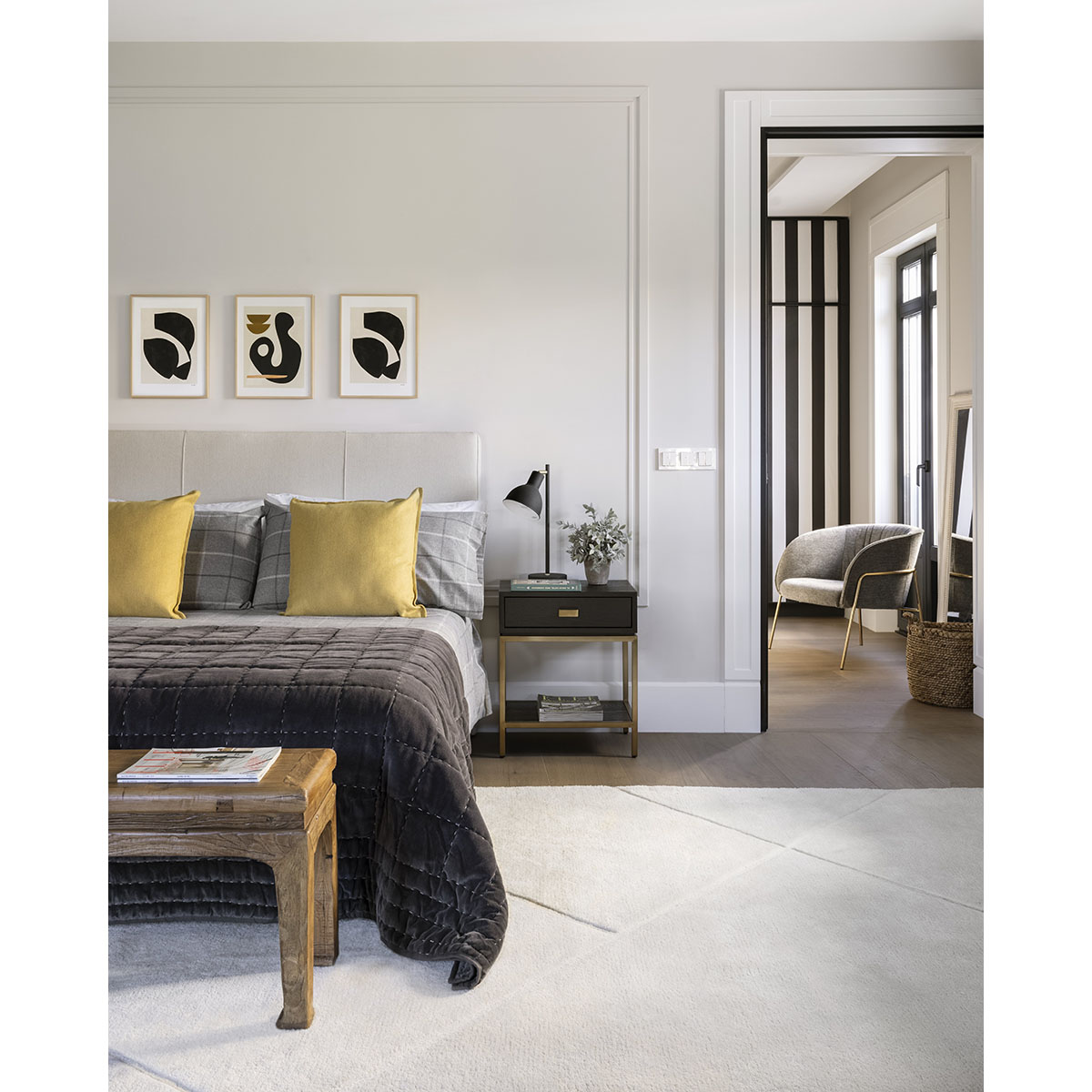 Papel de parede às riscas Basic El Corte Inglés Preto-4