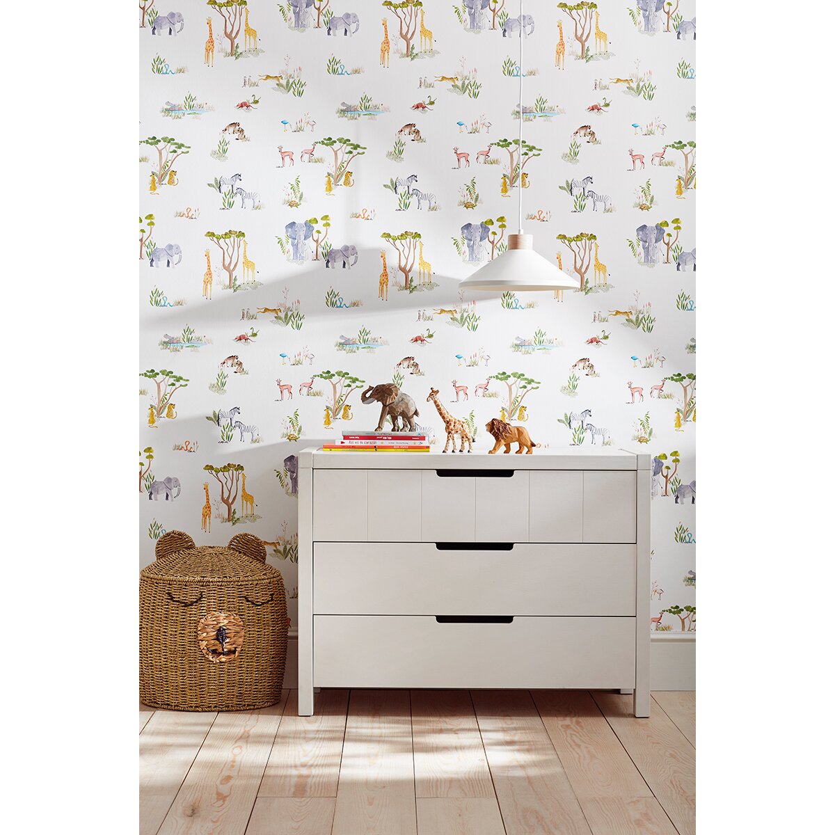 Papel de parede infantil Savanna Multicolor-2