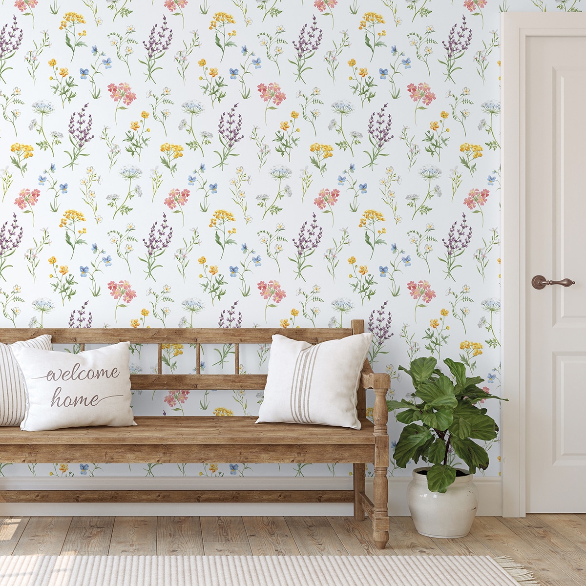 Papel Pintado Floral Botanical Hana Multicolor-2