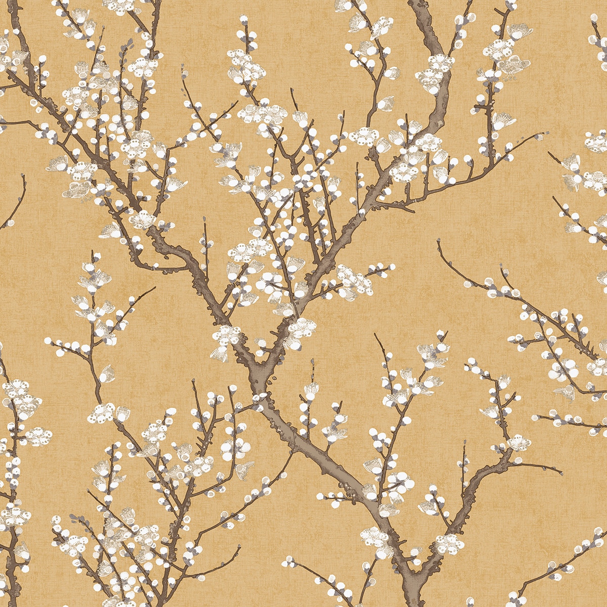 Imagen 1 de Papel pintado Sakura Tree Hana Ich - Ocre 0,53 x 10 m Ocre
