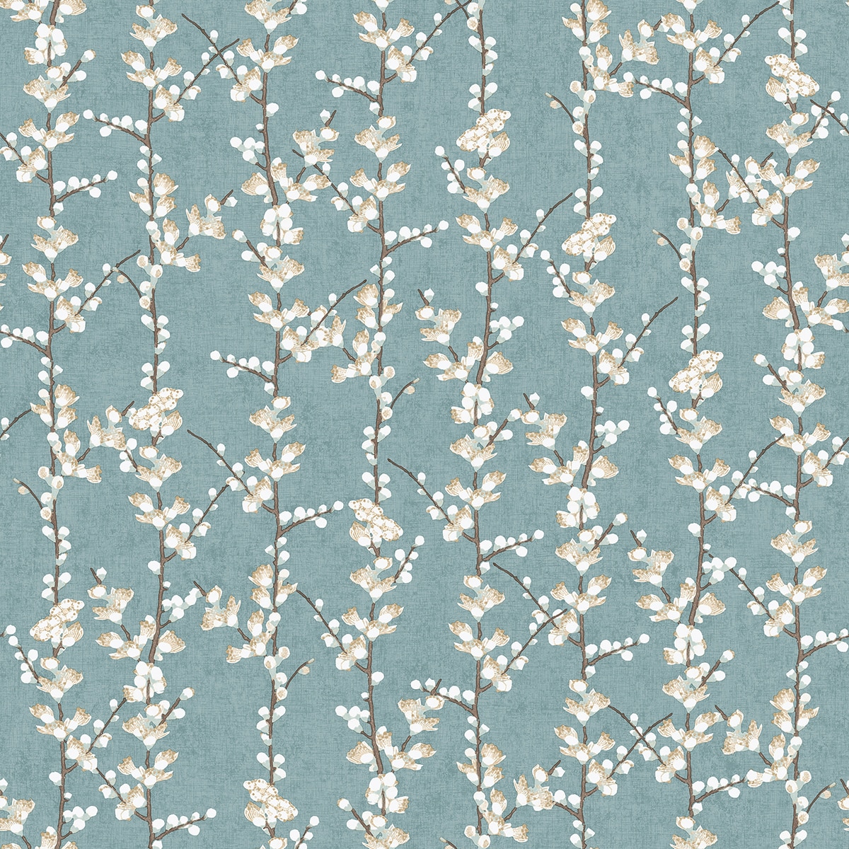 Papel Pintado Sakura Row Azul-1
