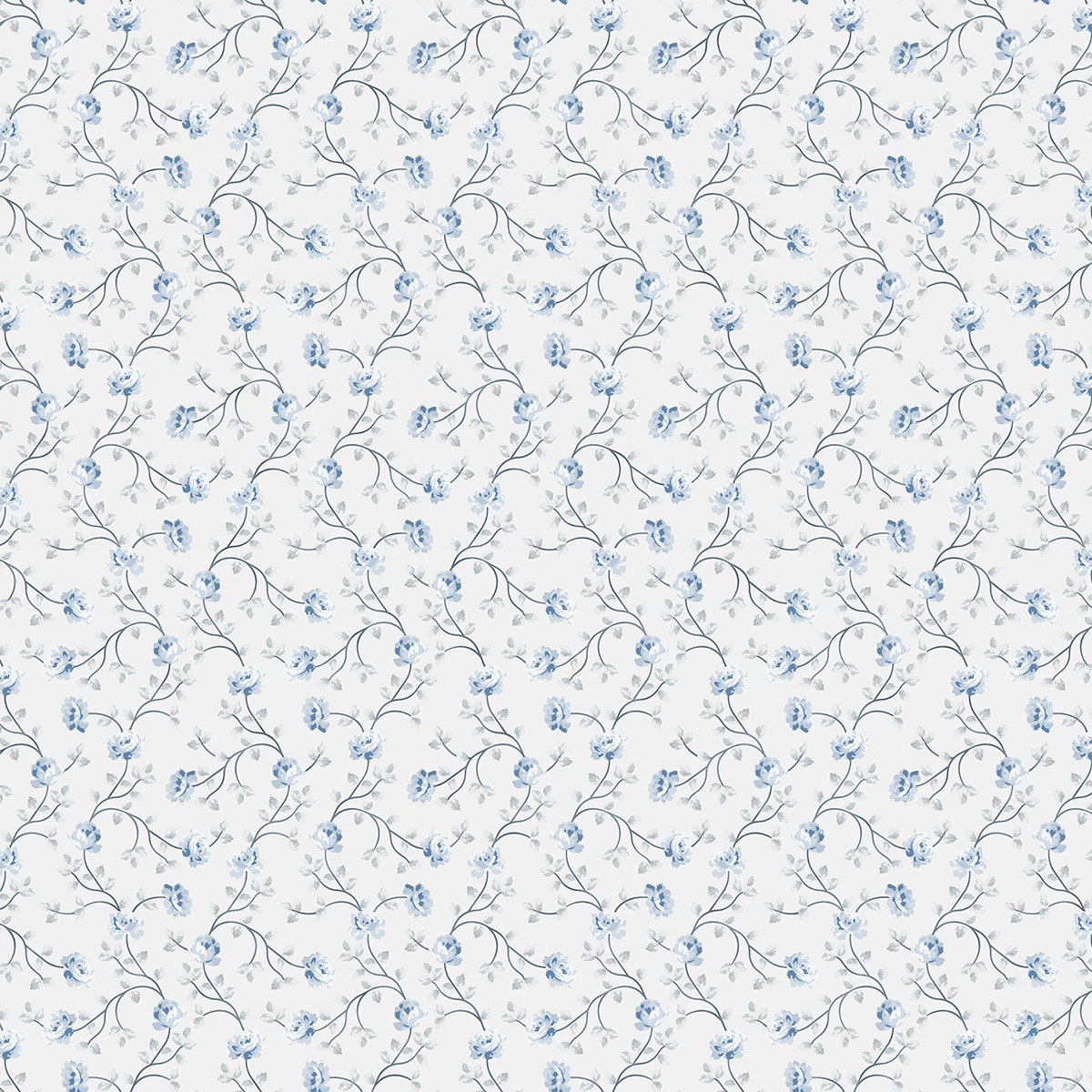 Papel pintado Petit Flowers Hana Ich - Blanco 0,53 x 10 m Blanco-1