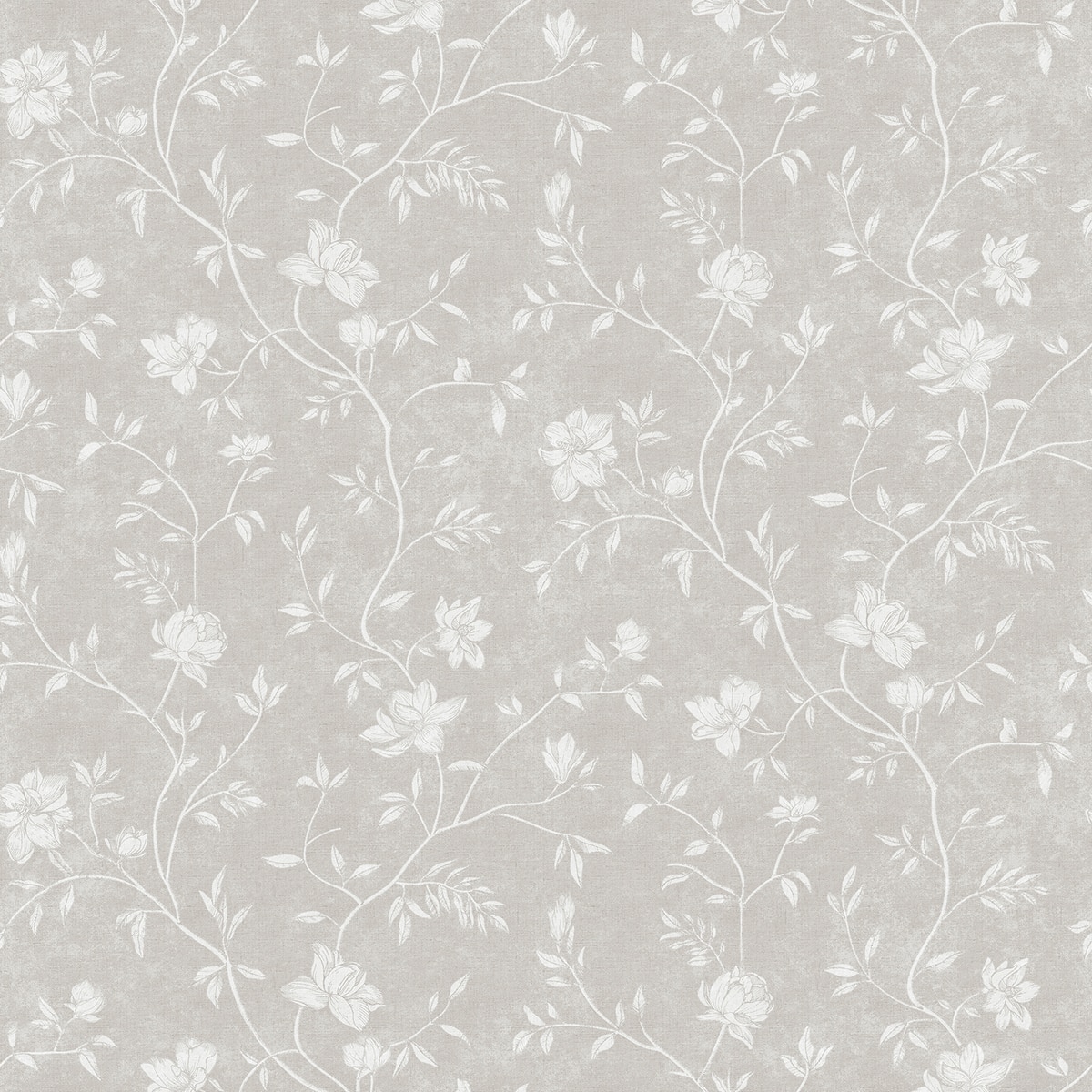 Imagen 1 de Papel pintado Magnolia Hana Ich - Gris 0,53 x 10 m Gris