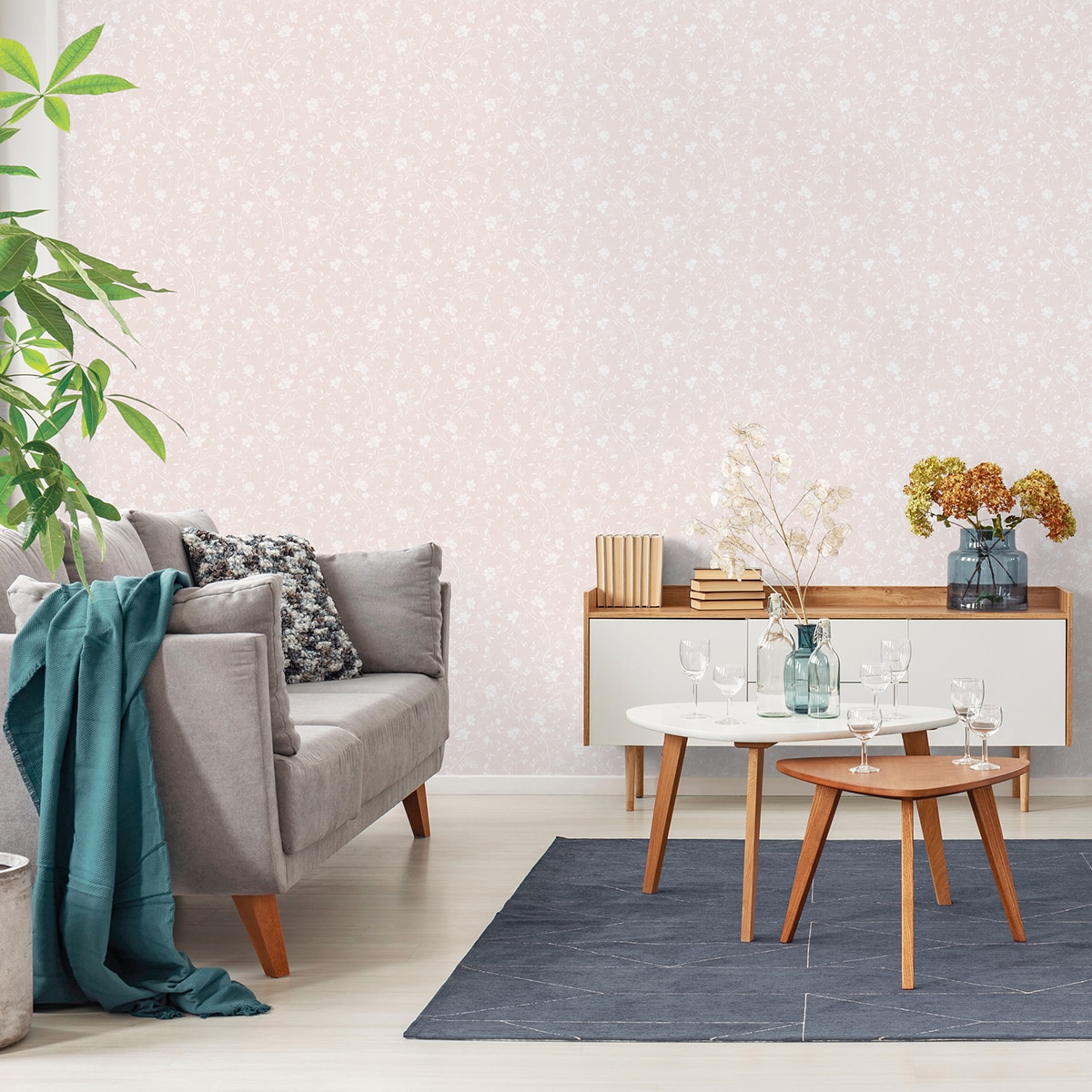 Papel Pintado Magnólia Rosa-pálido-2