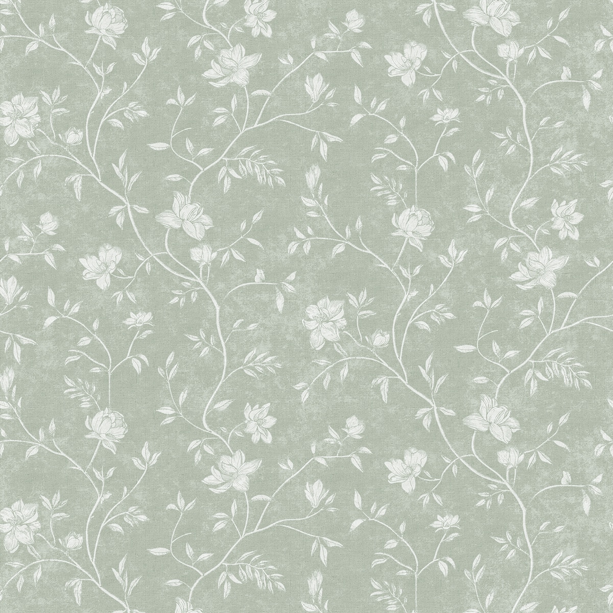 Papel Pintado Magnólia Verde-1