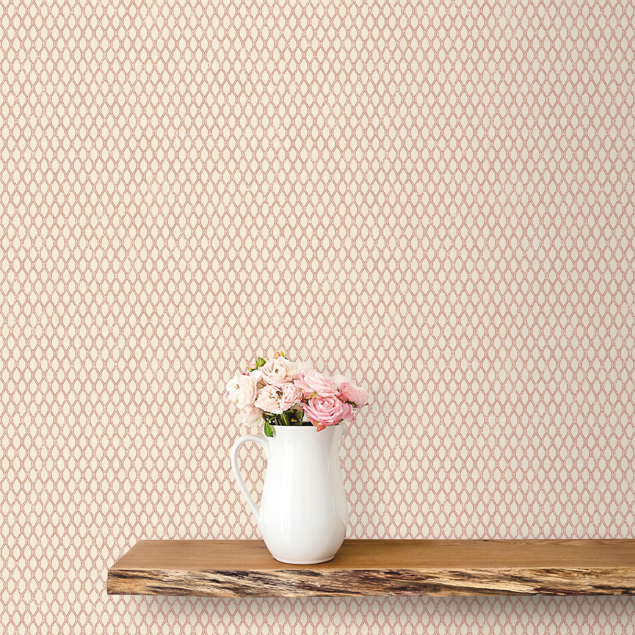 Papel Pintado Double Links Small Prints Bordeaux-2