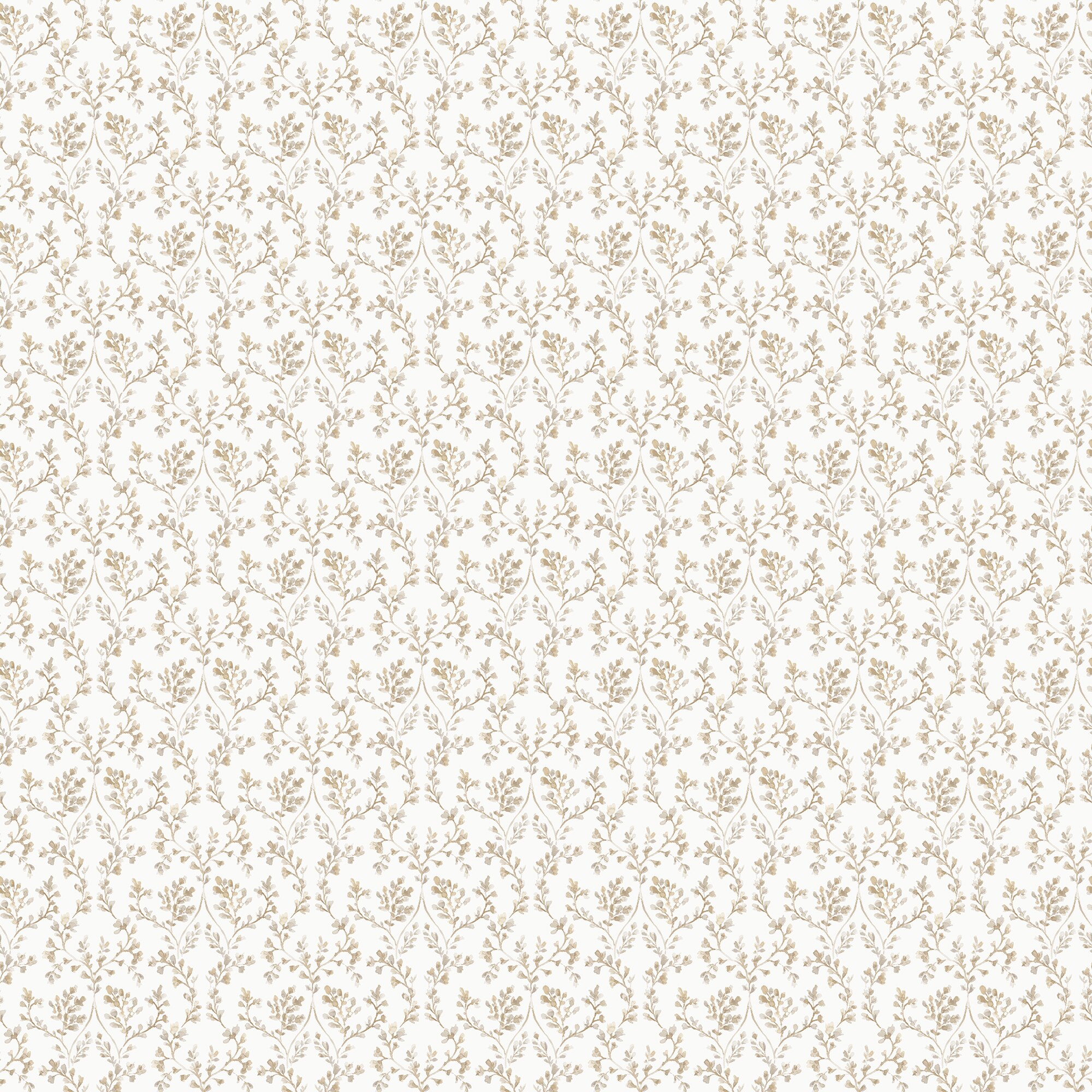 Papel pintado Ogee floral Small Prints Ich - Topo 0,53 x 10 m Topo-1