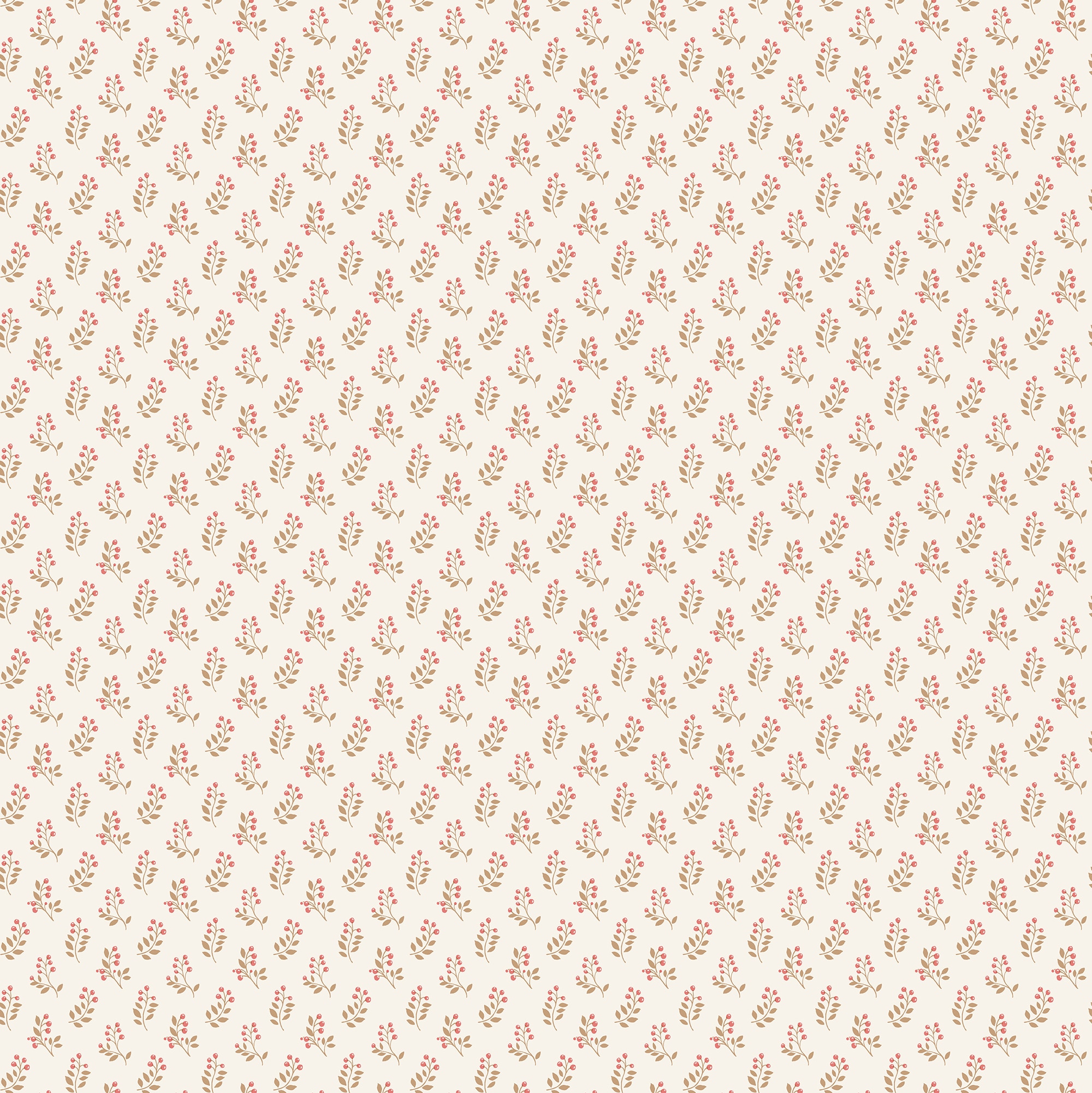 Papel Pintado Vintage Bud Small Prints Bordeaux-1