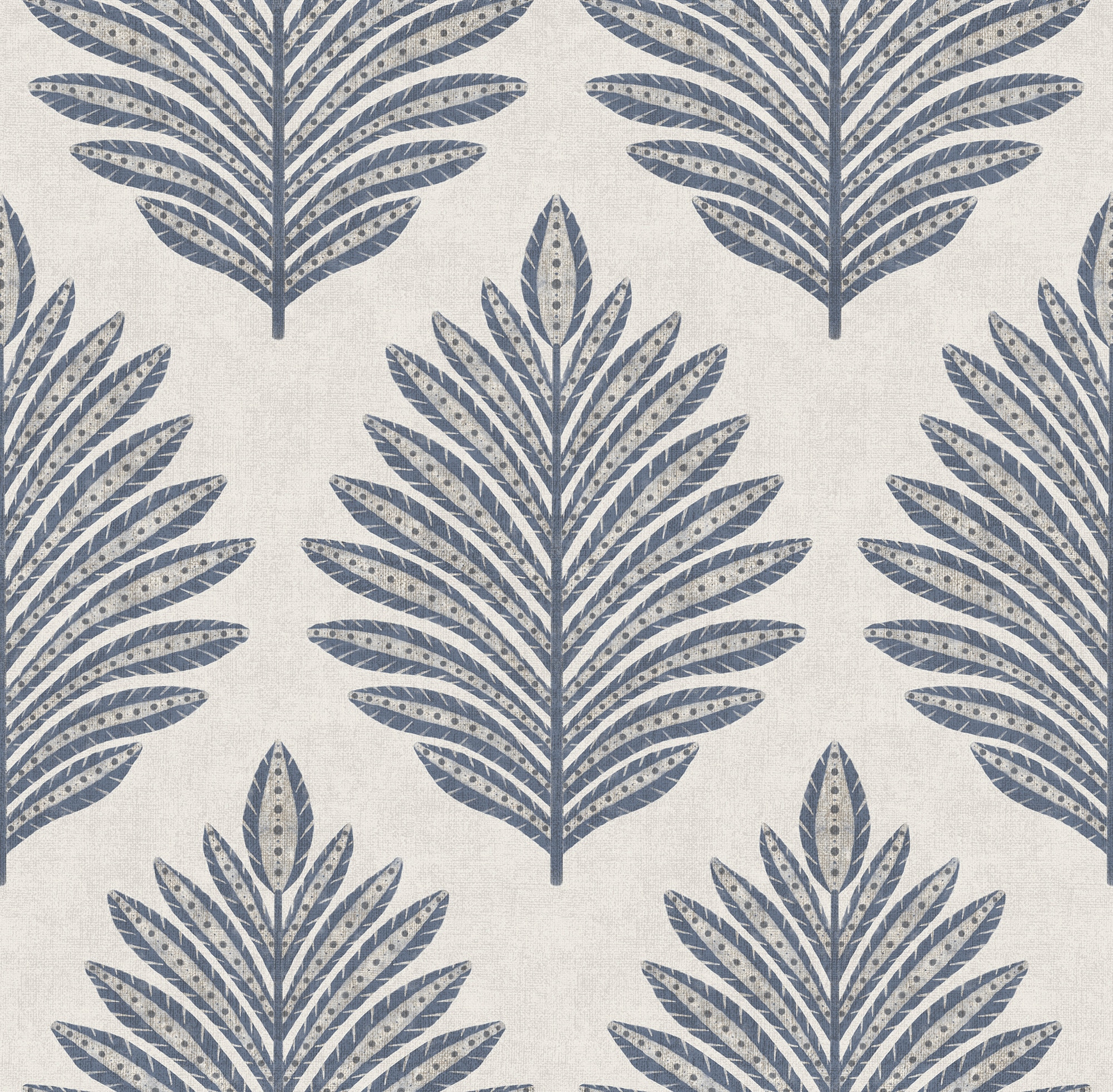 Imagen 0 de Papel pintado Palm Damask de la colección Goya ICH Azul