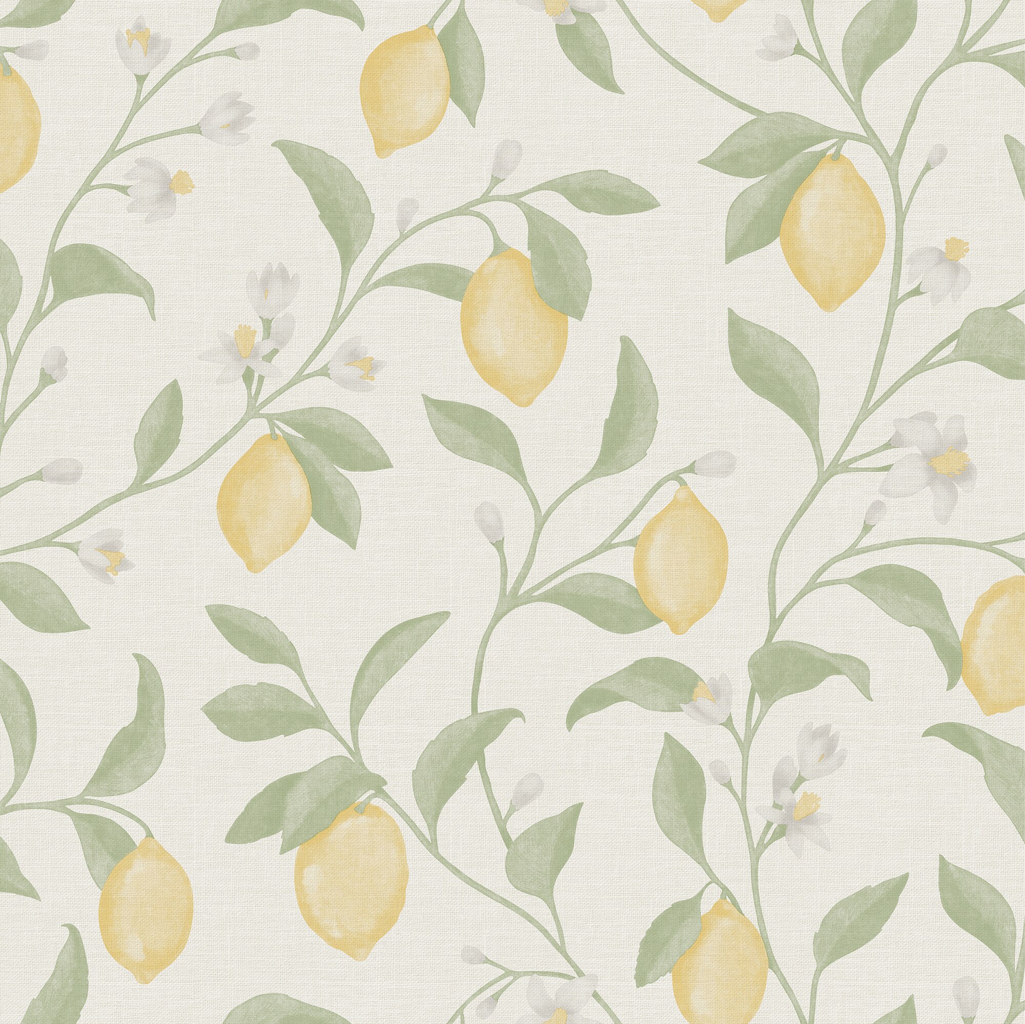Imagen 1 de Papel pintado Citrus de la colección Goya ICH - Verde Verde