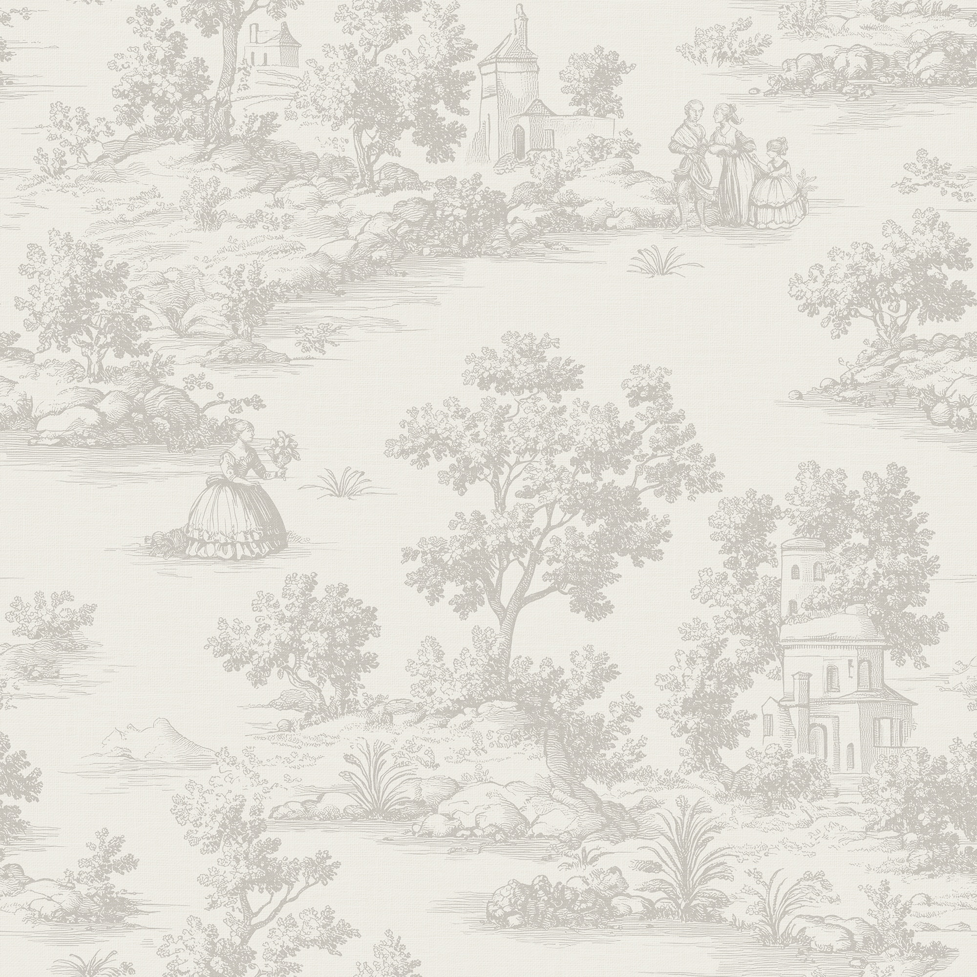 Imagem 0 de Papel de Parede Toile de Jouy da Coleção Goya ICH