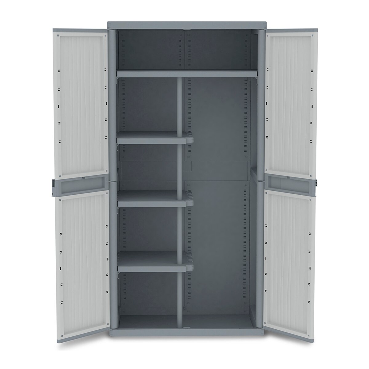 Armario resina escobero Wave XL 2 puertas Gris-2