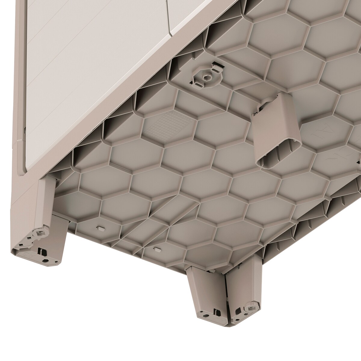 Armário de Resina Baixo Gulliver 2 Portas 80x100x44 cm Areia-6