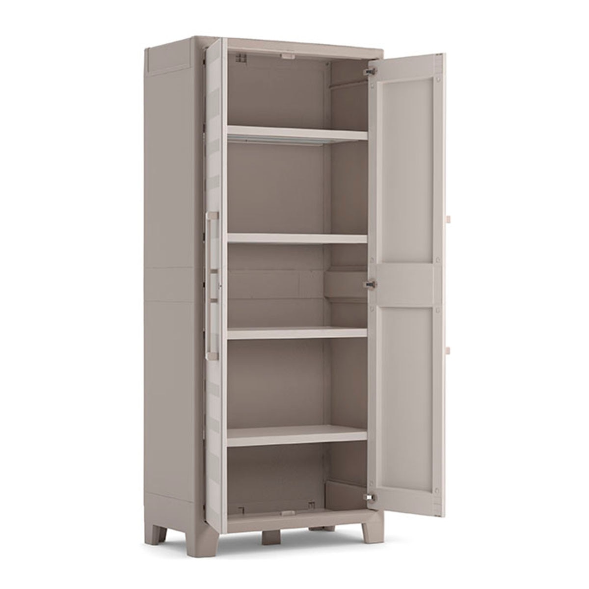Armario resina Alto Gulliver 2 Puertas 80x44x182 cm Arena-3