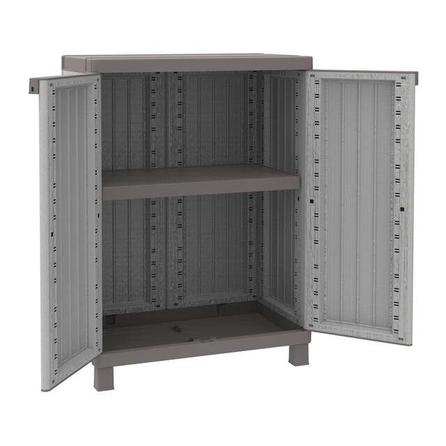 Imagen 0 de Armario resina C-Wood Bajo 2 puertas y 1 balda