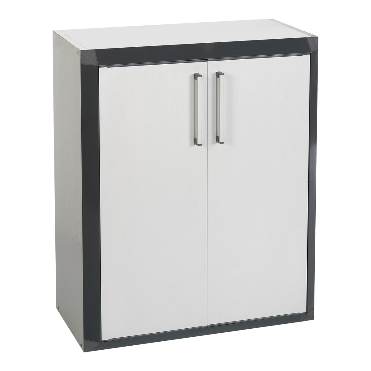Armario Bajo PVC 2 Puertas y 2 Baldas Thetris Gris-1