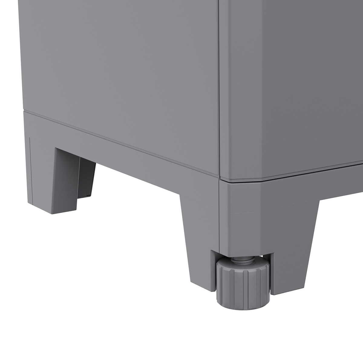 Armario resina Modular Transforming 2 Módulos Gris-8