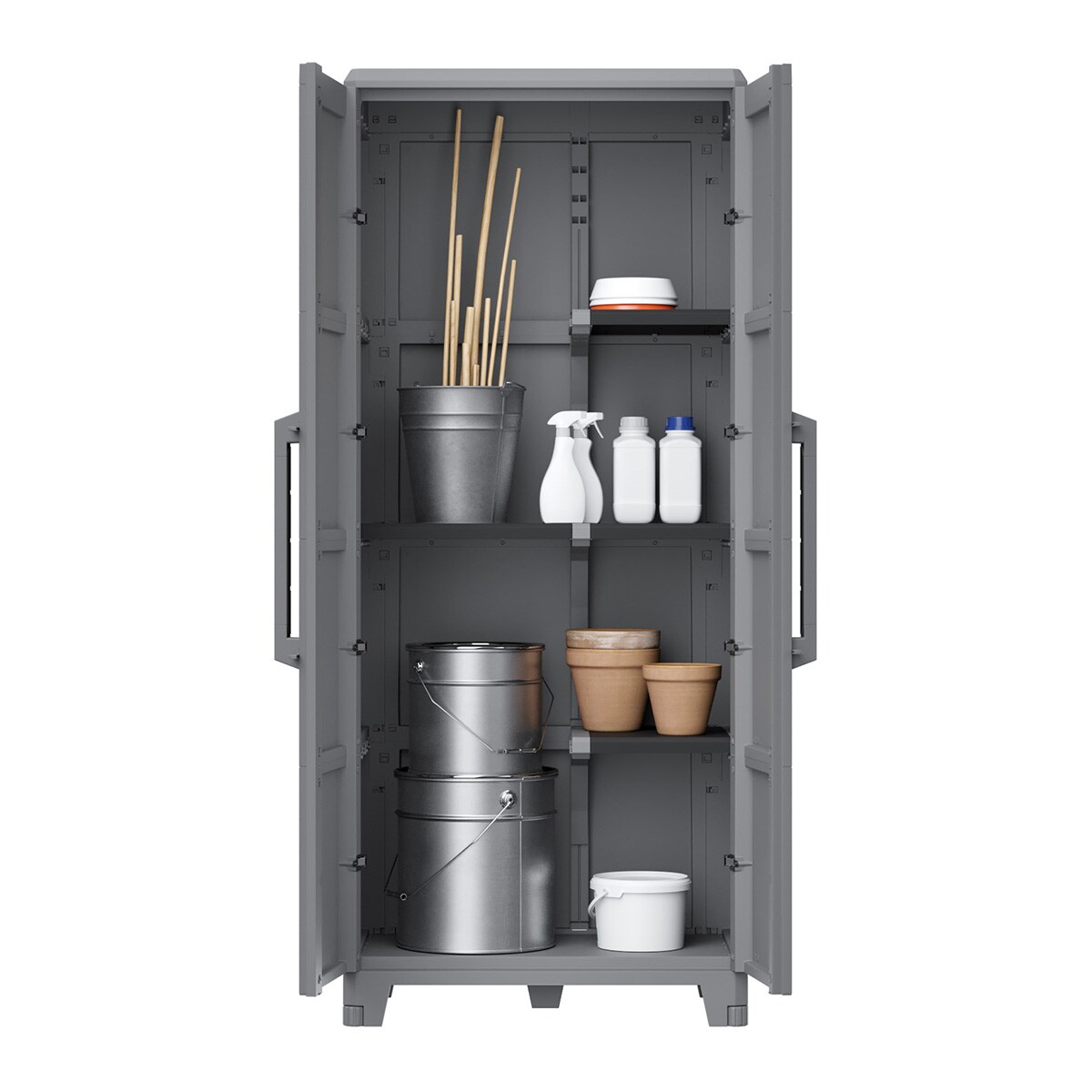 Armario resina Modular Transforming 5 Módulos Gris-3