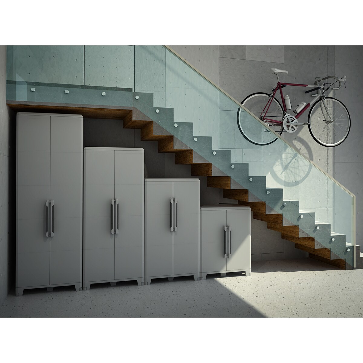 Armario resina Modular Transforming 5 Módulos Gris-6