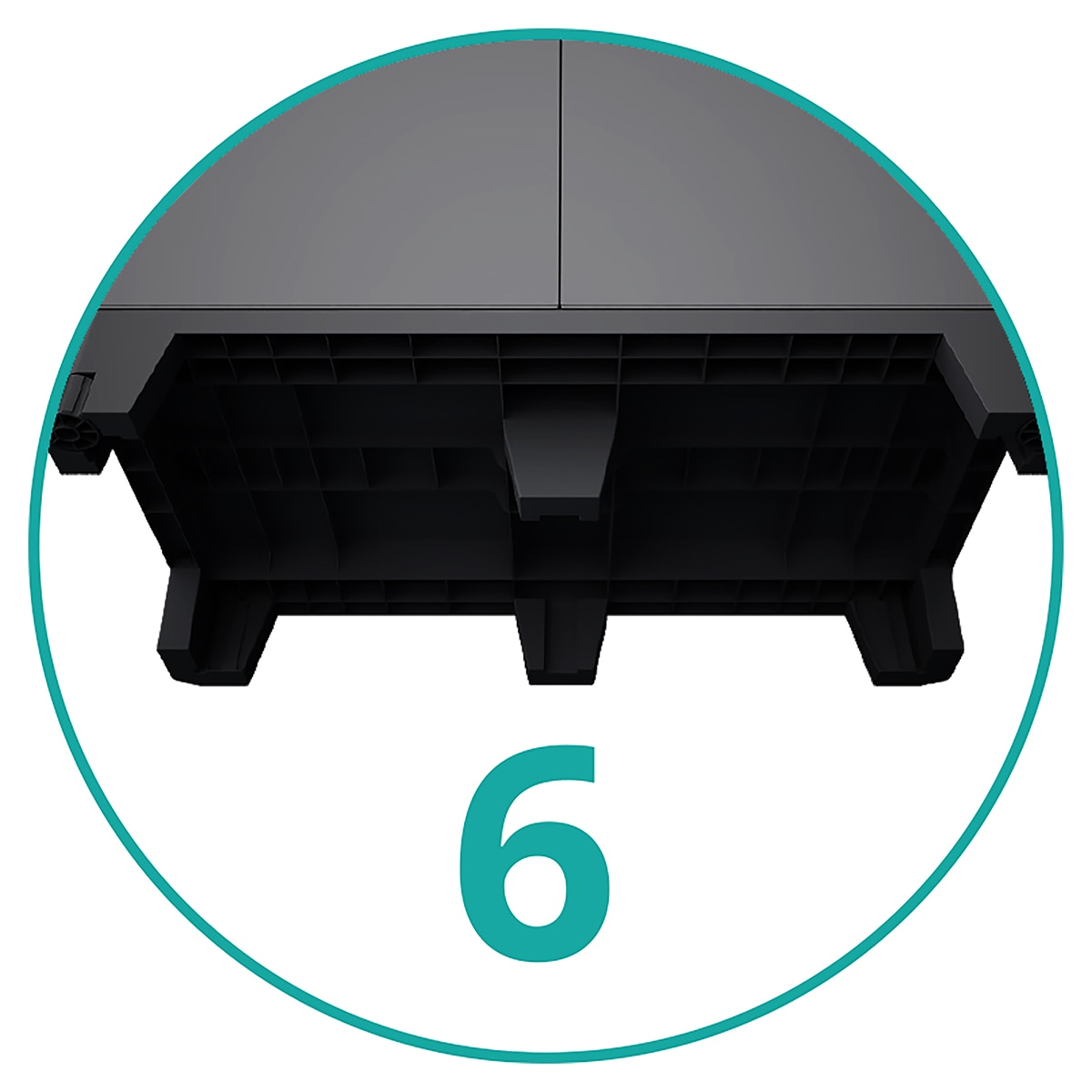 Armário de Resina Modular Transforming 5 Módulos Cinzento-18