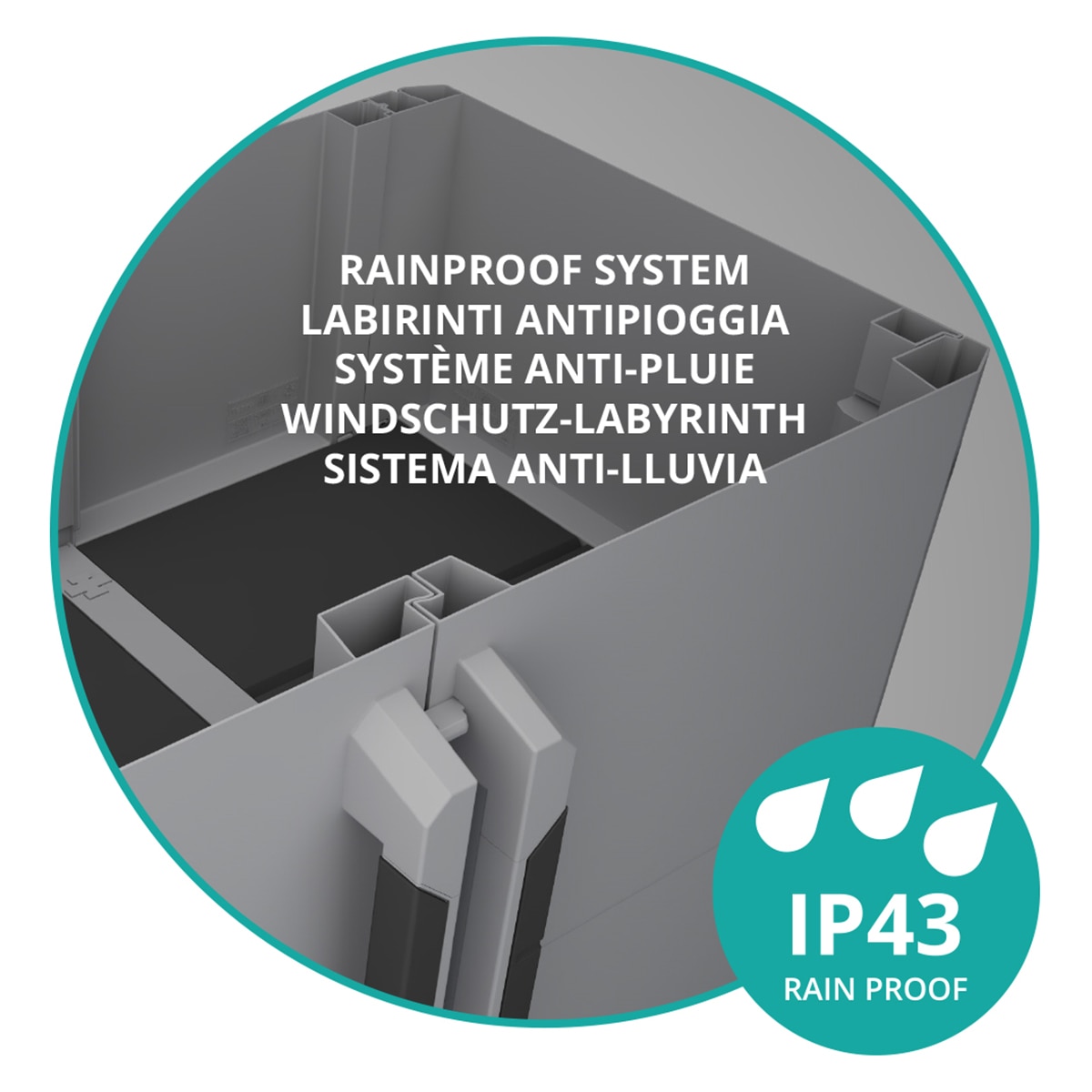 Armário de Resina Modular Transforming 5 Módulos Cinzento-23