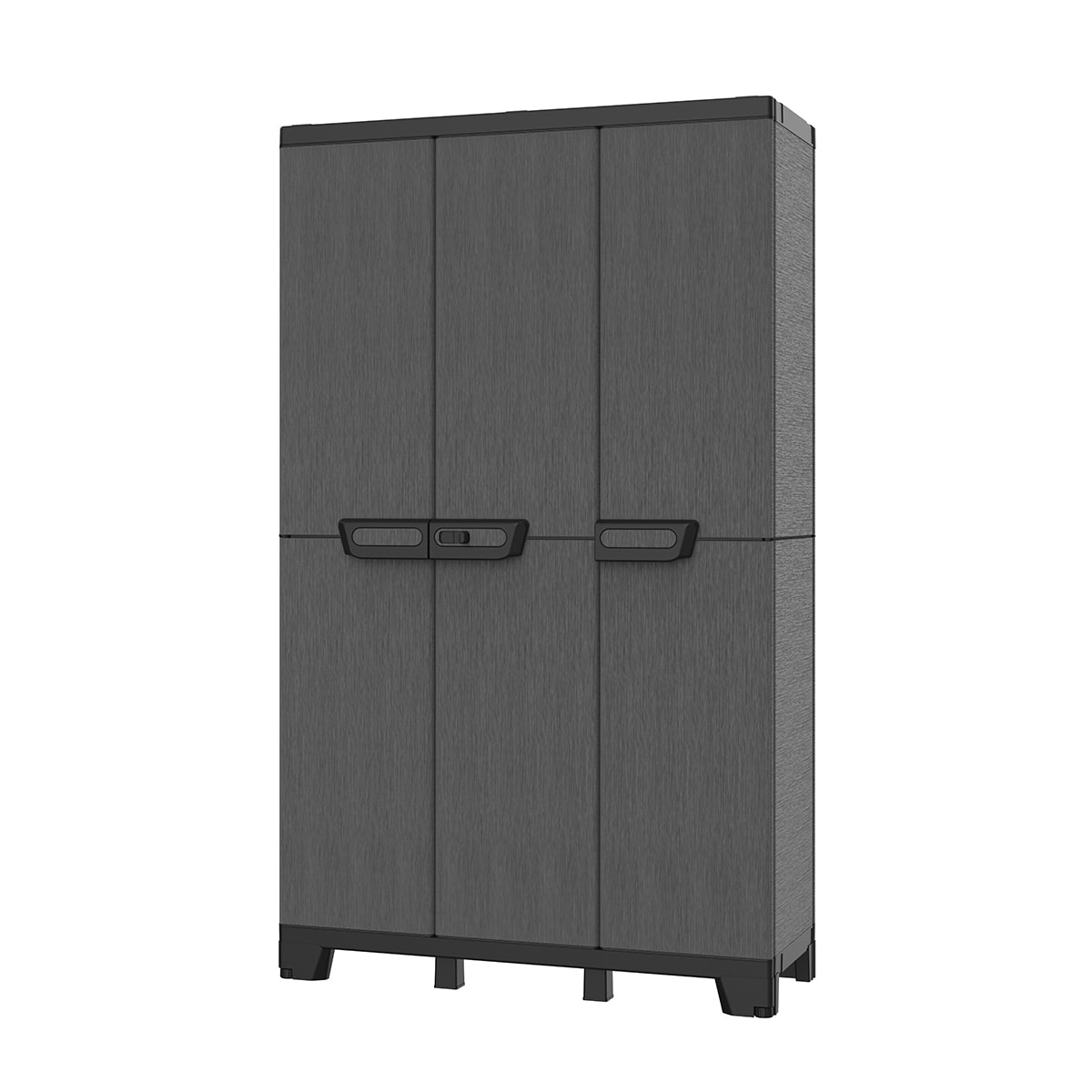 Armário Alto de Resina 3 Portas Ardesia Antracite-2