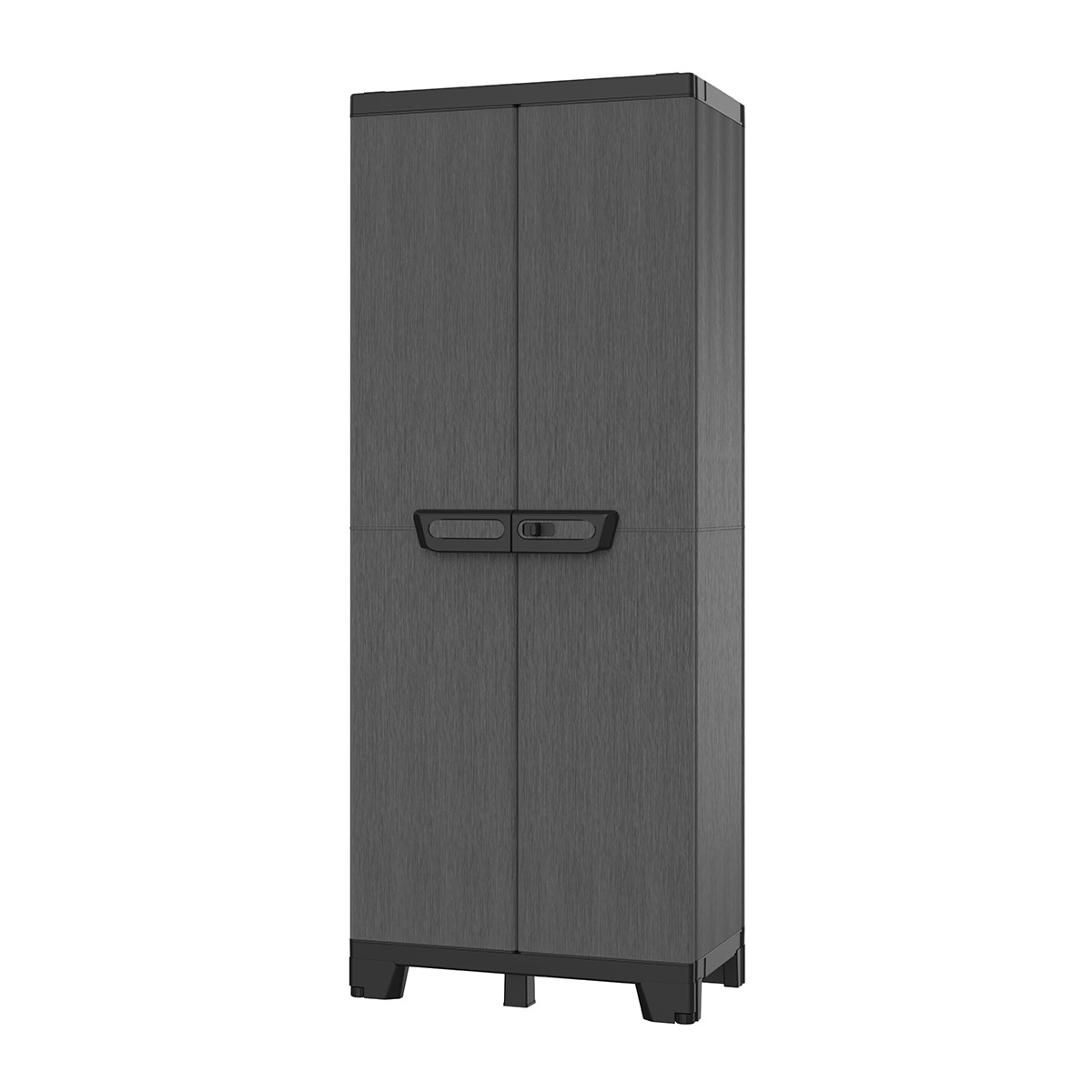 Armario alto Resina 2 Puertas Ardesia Antracita-2