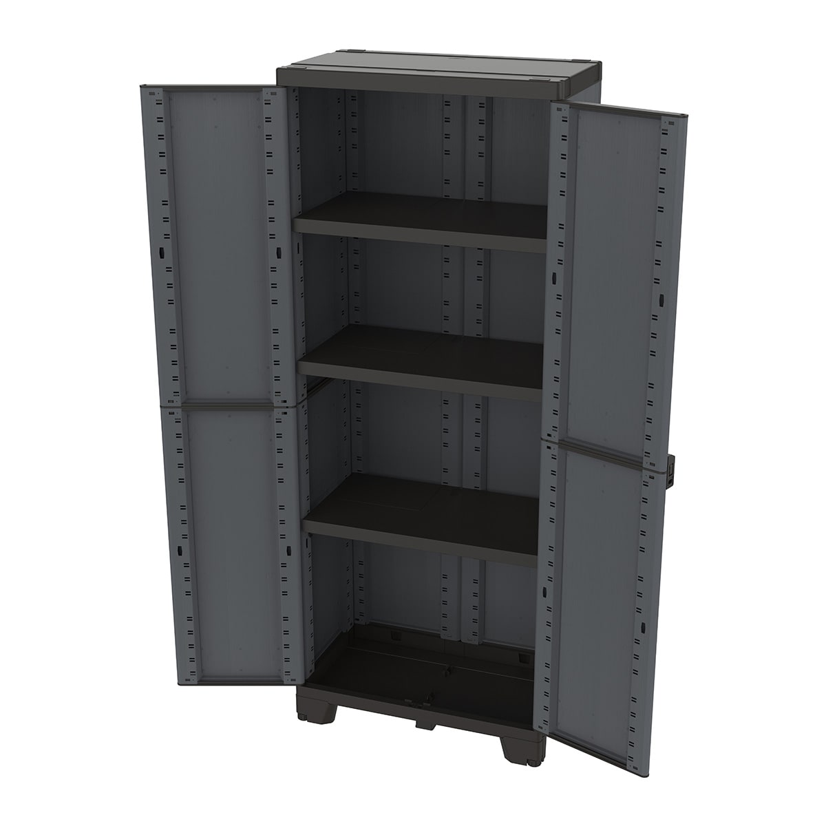 Armário Alto de Resina 2 Portas Ardesia Antracite-3