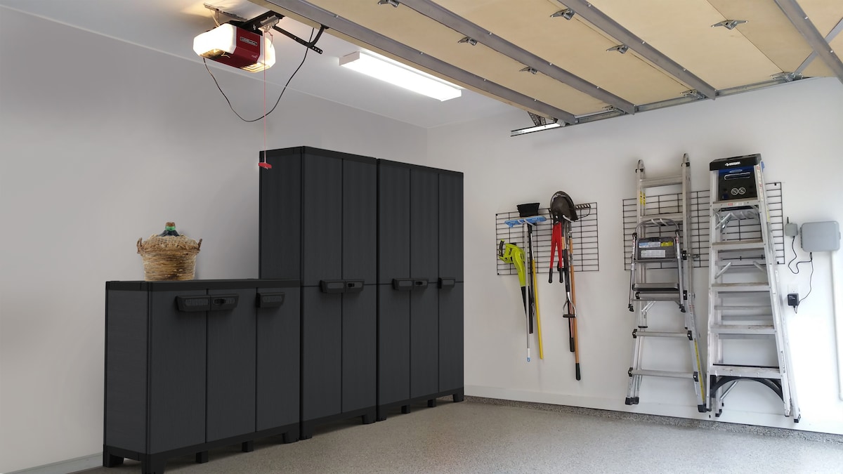 Armário Alto de Resina 2 Portas Ardesia Antracite-6