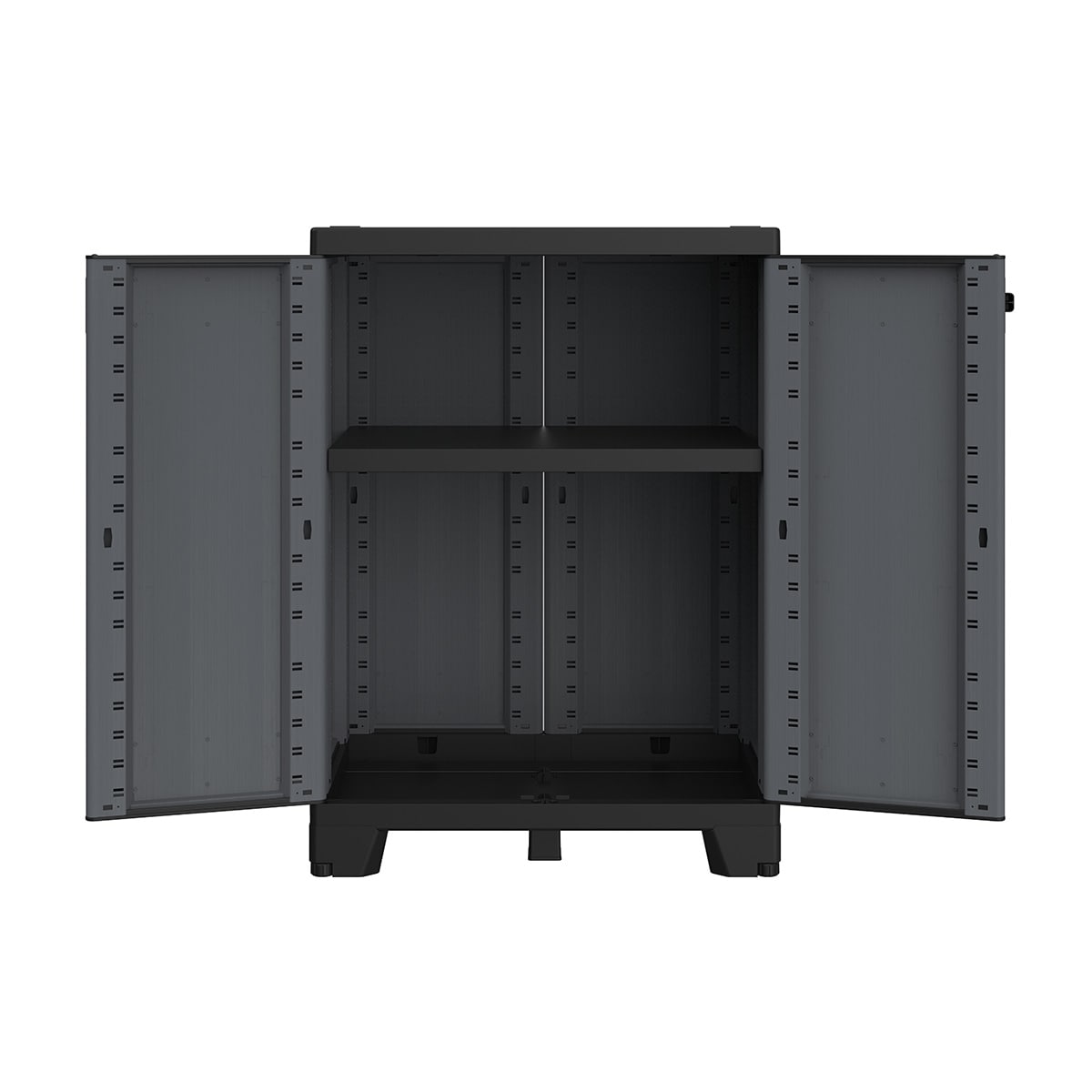 Armário Baixo de Resina 2 Portas Ardesia Antracite-3