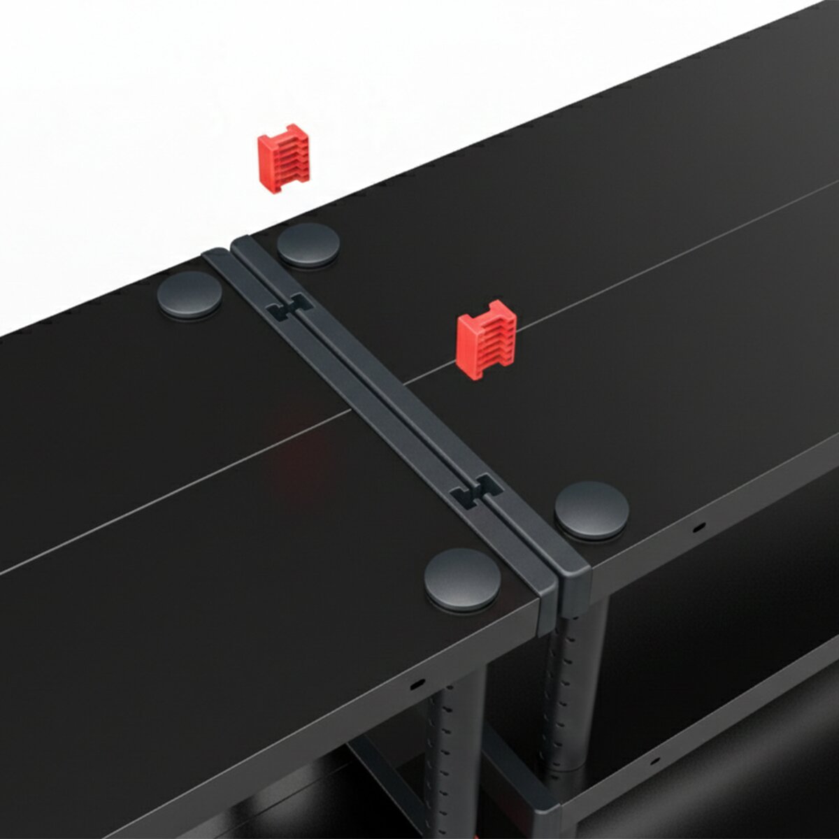 Estantería resina Modular 5 baldas 120 cm Negro-4