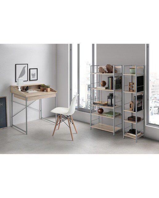 Estantería Decorativa Metal + MDF Kala 34 Gris-2