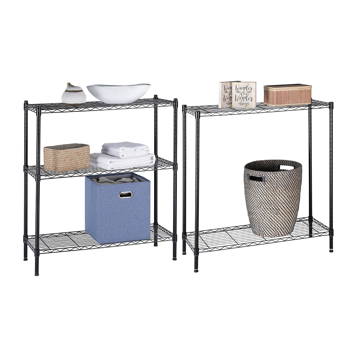 Estantería Cromada Modus Home 180 x 90 x 35 cm Negro-4