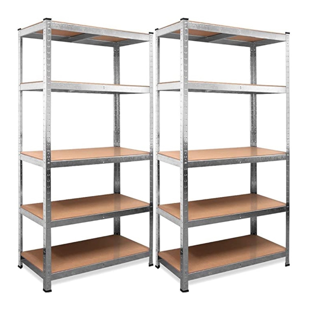 Imagem 0 de Pack de 2 Estantes Metálicas com 5 Prateleiras