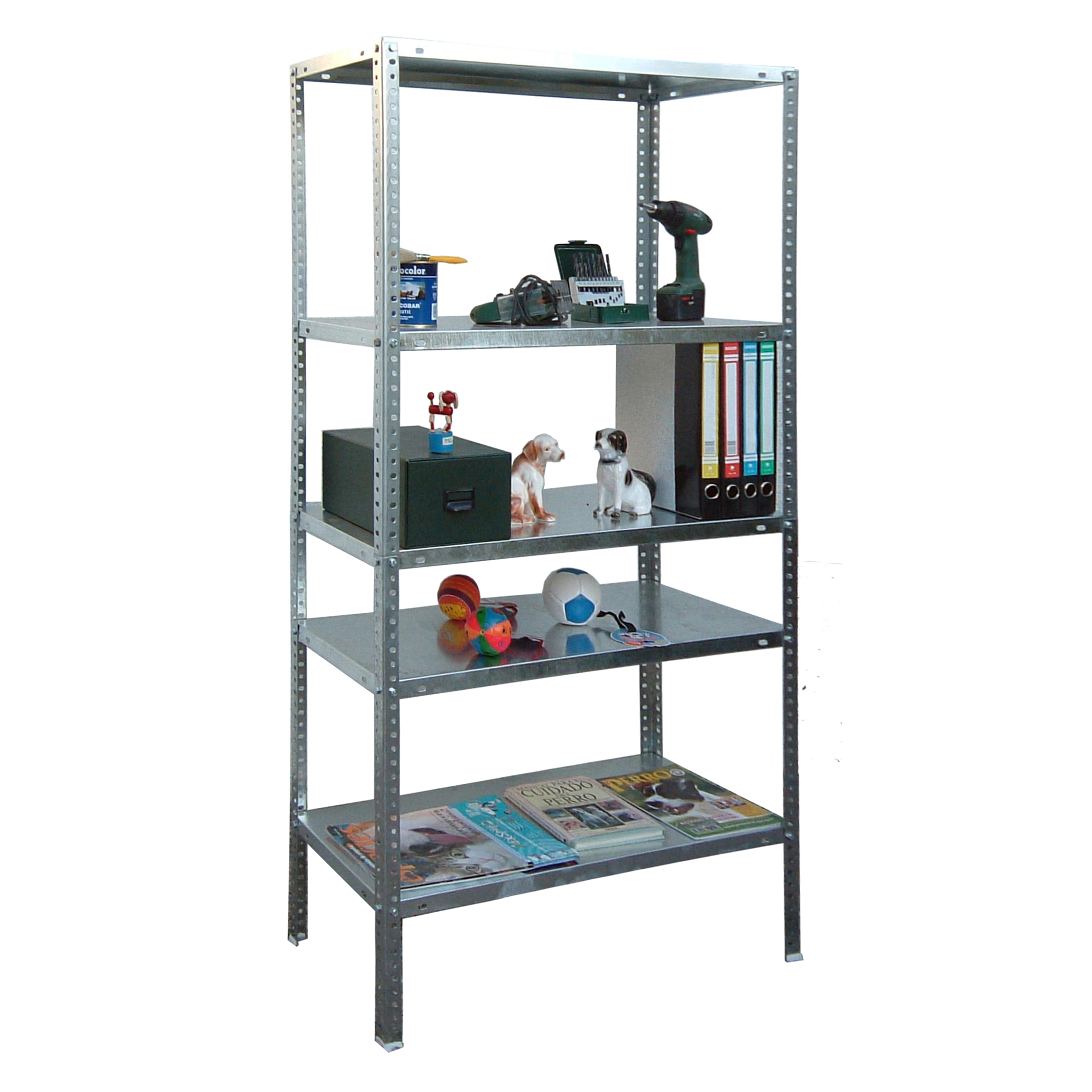 Estantería metálica COMFORT 5 Estantes Galvanizado-3