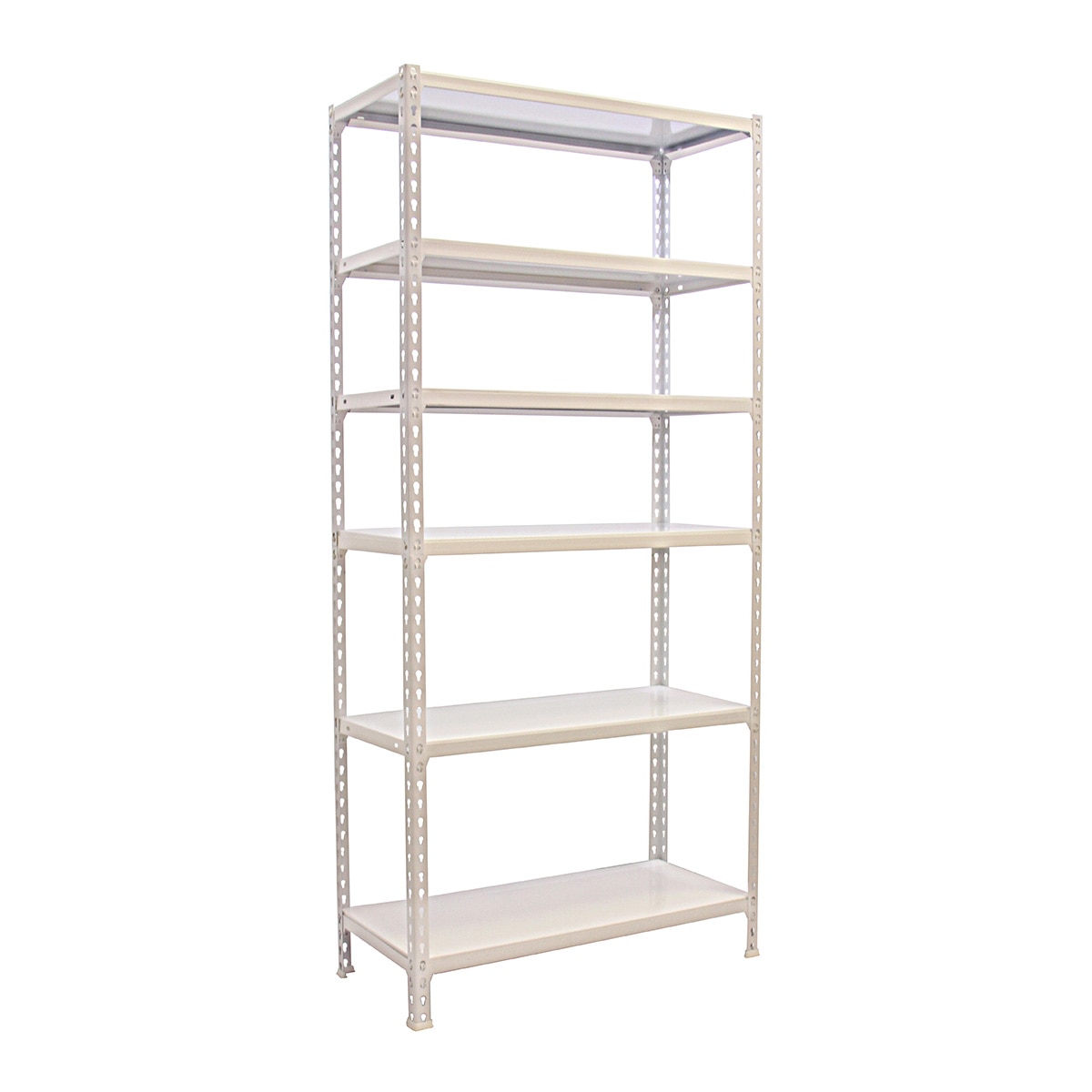 Estantería metálica  SIMONCLICK 6 Estantes Blanco / Blanco-1