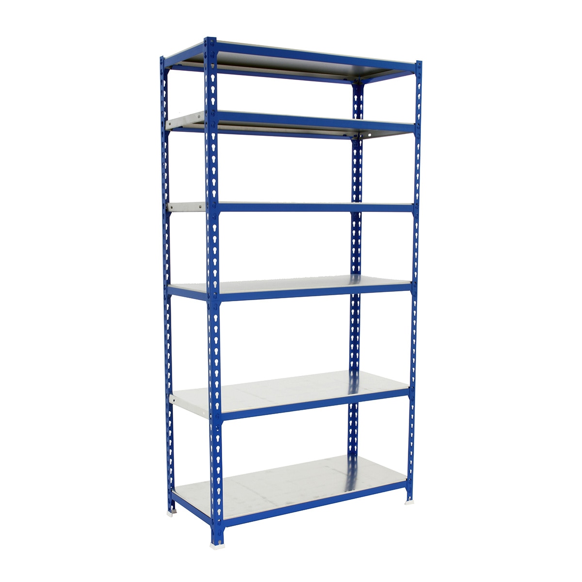 Estantería metálica SIMONCLICK 6 Estantes Azul / Galvanizado-1