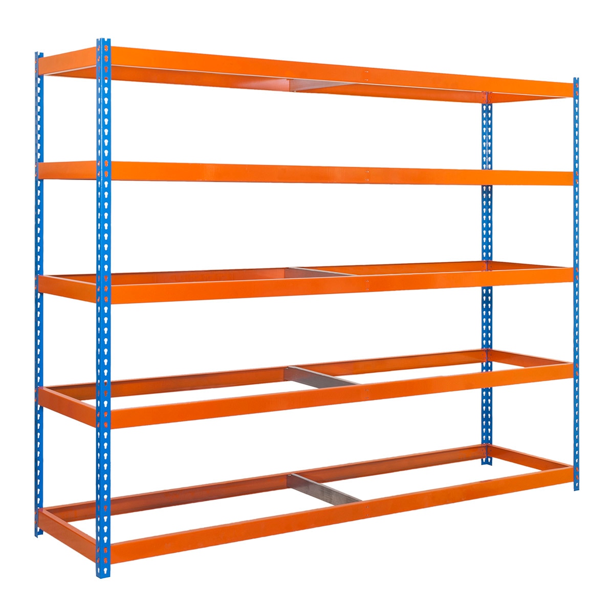 Estantería metálica  ECOFORTE 5 Estantes Azul / Naranja-1