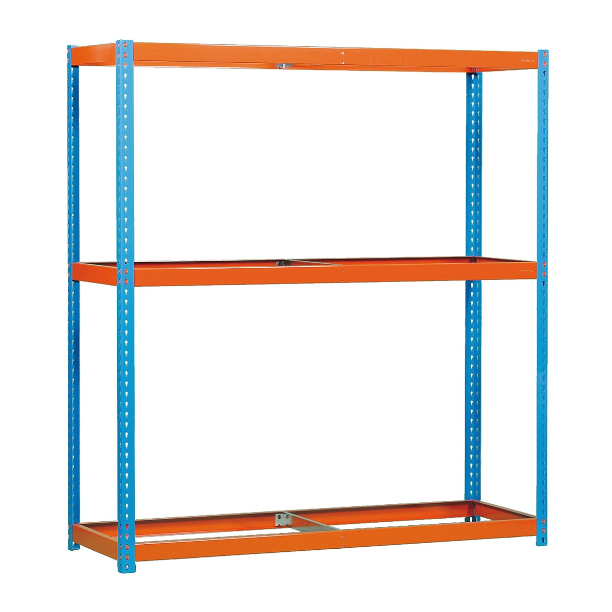 Estantería metálica  ECOFORTE 3 Estantes Azul / Naranja-1