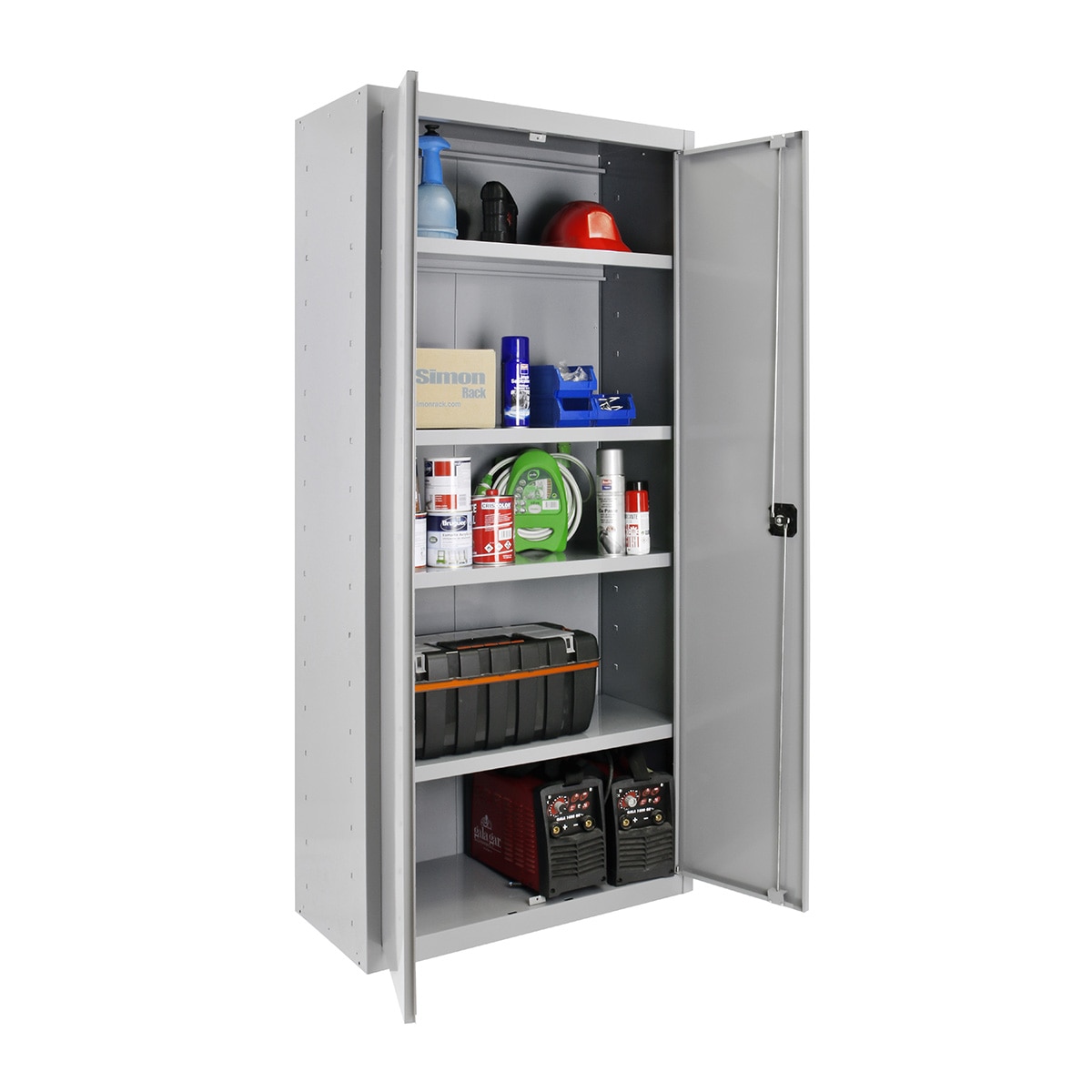 Imagen 0 de Armario metálico Profesional 2 Puertas y 4 Baldas Interiores Montado