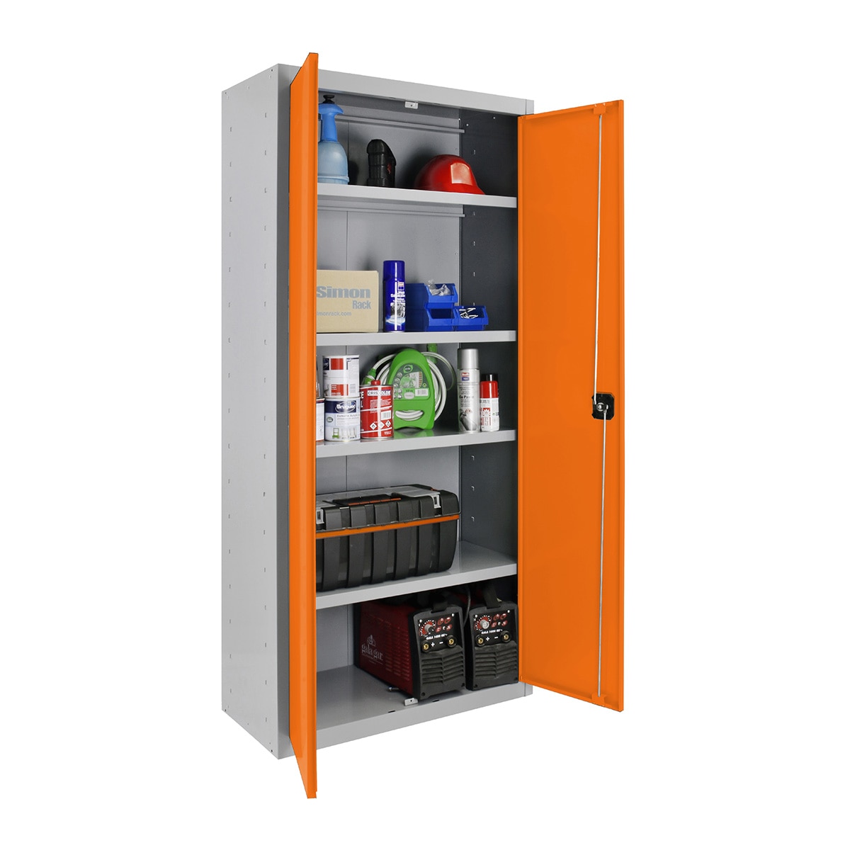 Imagen 0 de Armario metálico Profesional 2 Puertas y 4 Baldas Interiores Montado