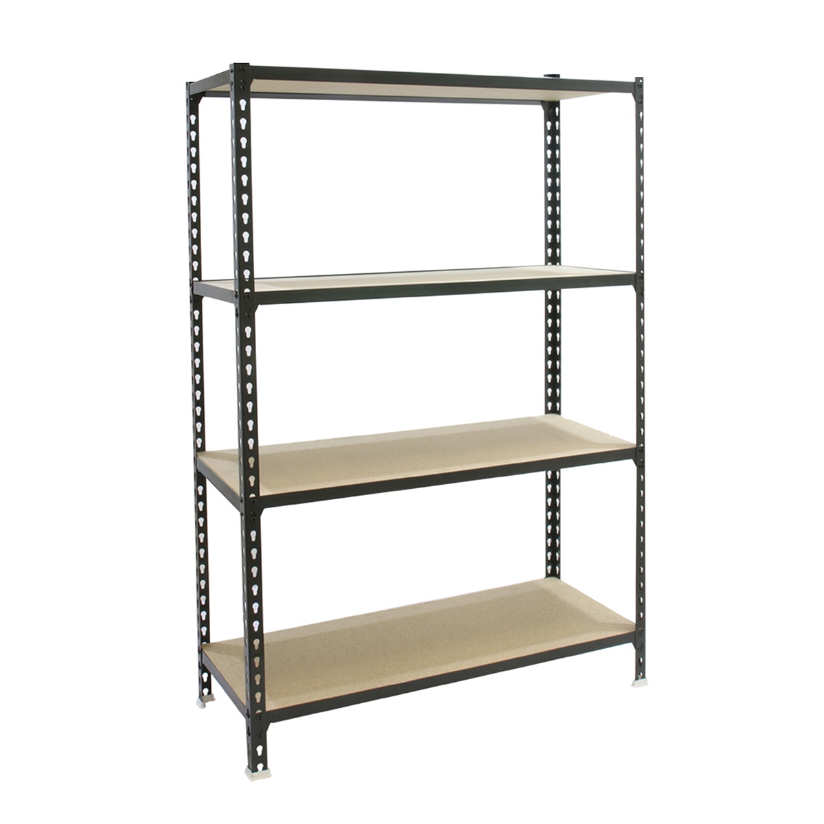 Estantería metálica Maderclick Megaplus 4 Baldas 120x150x30 cm Antracita-1