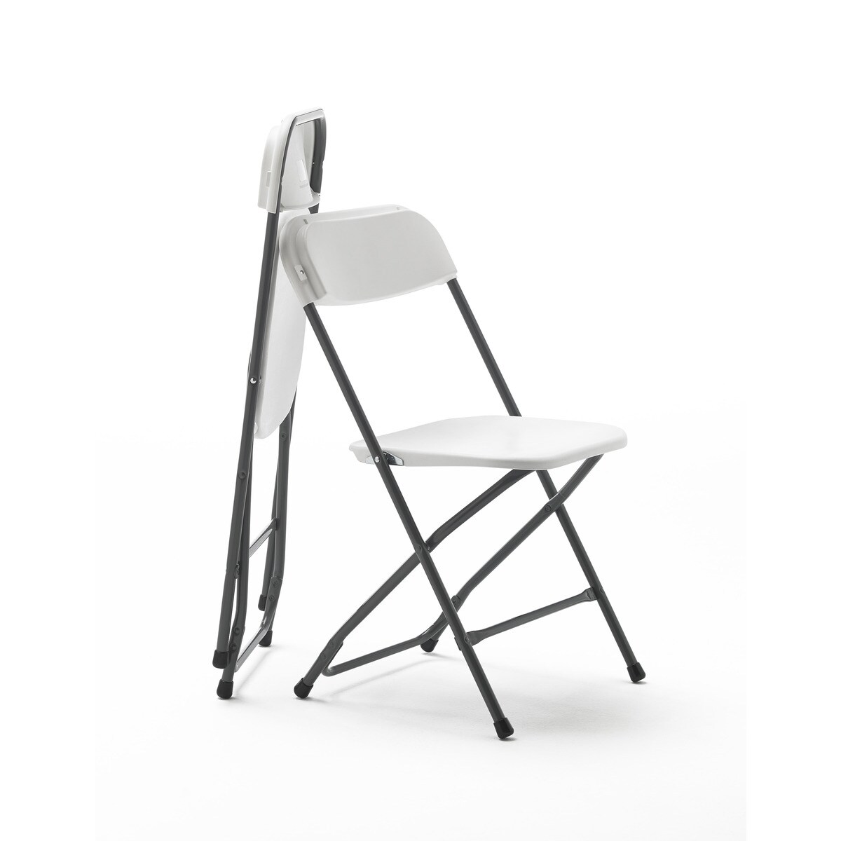 Silla Plegable Resina Blanco-2